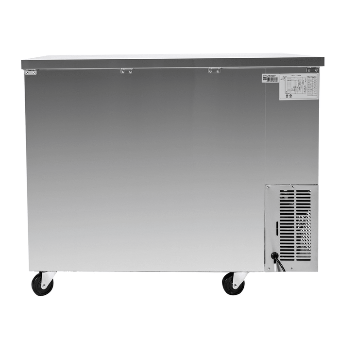 SABA SBB-24-48SS - 24" Depth 48" Two Door Commercial Back Bar Cooler Stainless Steel - SBB-24-48SS