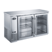 SABA SBB-24-60GSS - 24" Depth 60' Two Glass Door Commercial Back Bar Cooler Stainless Steel - SBB-24-60GSS