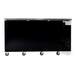 SABA SBB-24-72G - 24" Depth 72" Three Glass Door Commercial Back Bar Cooler Black - SBB-24-72G