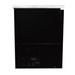 SABA SBB-24-72G - 24" Depth 72" Three Glass Door Commercial Back Bar Cooler Black - SBB-24-72G