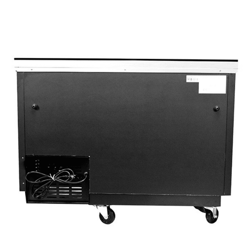 SABA SBB-27-58B - 27" Depth 58" Two Door Commercial Back Bar Cooler Black - SBB-27-58B