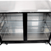 SABA SBB-27-58G - 27" Depth 58' Two Glass Door Commercial Back Bar Cooler Black - SBB-27-58G