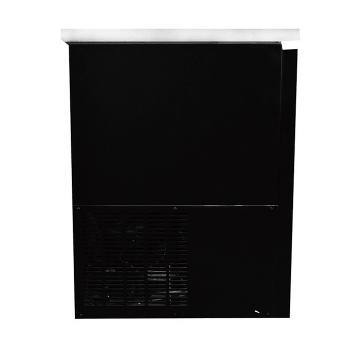 SABA SBB-27-90B - 27" Depth 90" Three Door Commercial Back Bar Cooler Black - SBB-27-90B