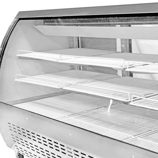 SABA SCGG-78 - 82" Curved Glass Commercial Deli Case - SCGG-78