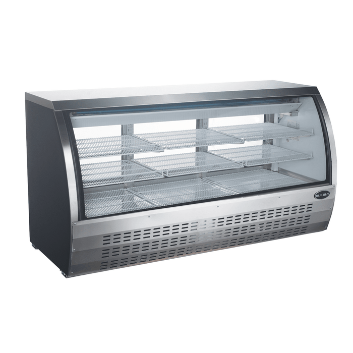 SABA SCGG-78 - 82" Curved Glass Commercial Deli Case - SCGG-78