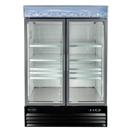 SABA SM-45F - Two Glass Door Commercial Merchandiser Freezer - SM-45F