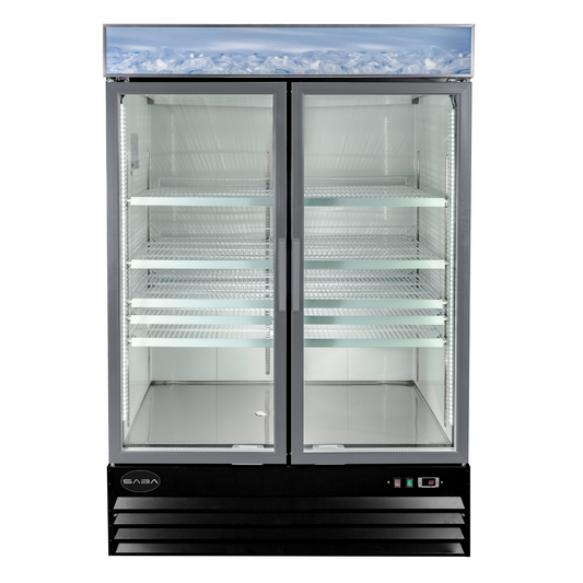SABA  - Two Glass Swing Door Commercial Merchandiser Cooler - SM-45R