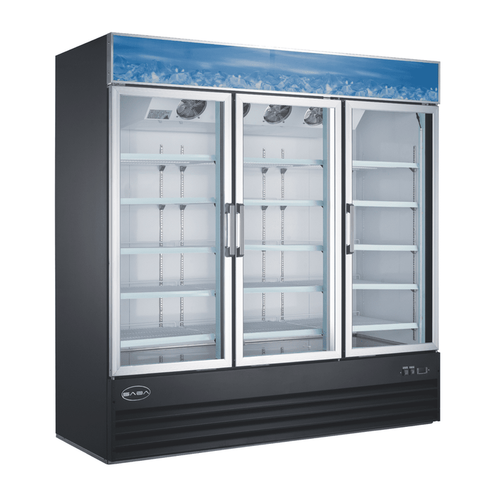 SABA SM-72R - Three Glass Door Commercial Merchandiser Cooler - SM-72R