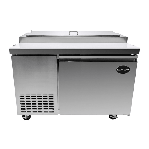 SABA SPP-44-6 - 44" One Door Commercial Pizza Prep Table with 6 Pans - SPP-44-6