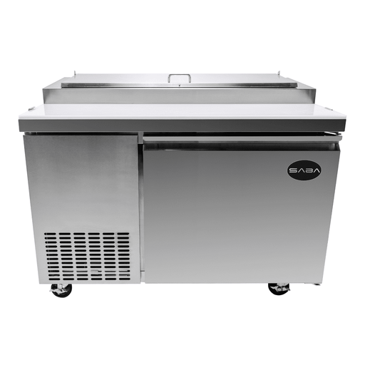 SABA SPP-49-6 - 49" One Door Commercial Pizza Prep Table with 6 Pans - SPP-49-6