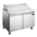 SABA SPS-48-12 - 48" Two Door Commercial Sandwich Prep Table with 12 Pans - SPS-48-12