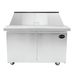 SABA SPS-48-18M - 48" Two Door Commercial Mega-Top Sandwich Prep Table with 18 Pans - SPS-48-18M