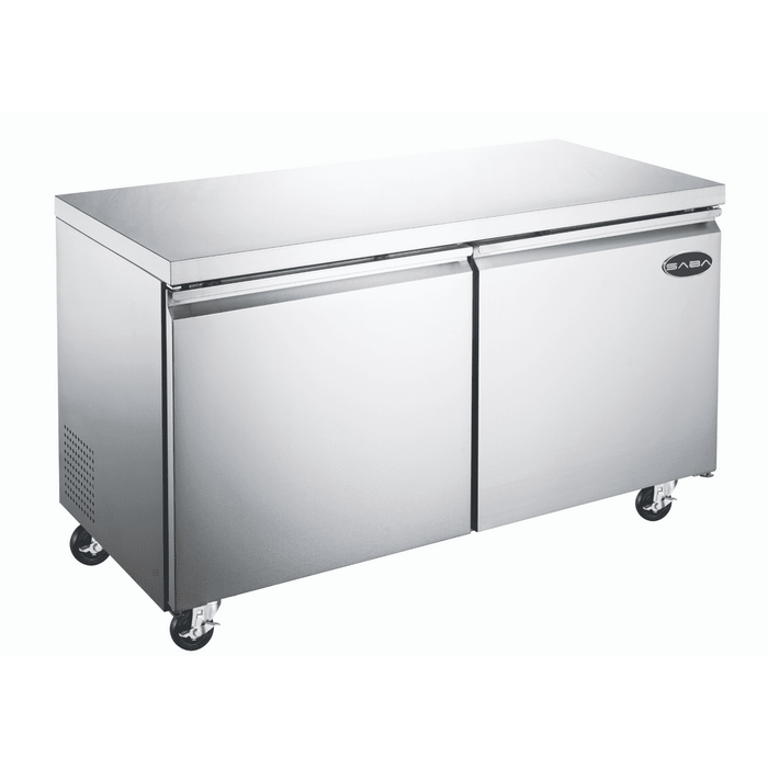 SABA SUC-48F - 48" Two Door Commercial Under-Counter Freezer - SUC-48F