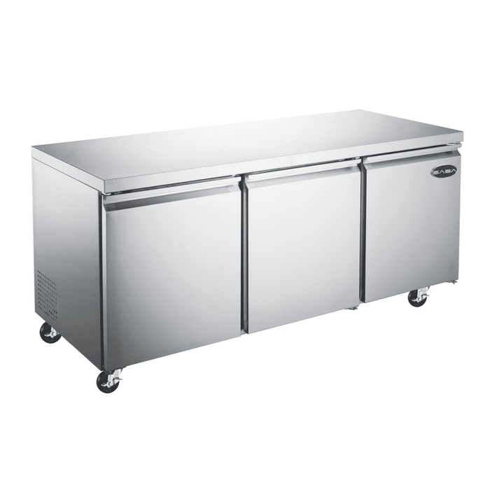 SABA SUC-72R - 72" Three Door Commercial Under-Counter Cooler - SUC-72R