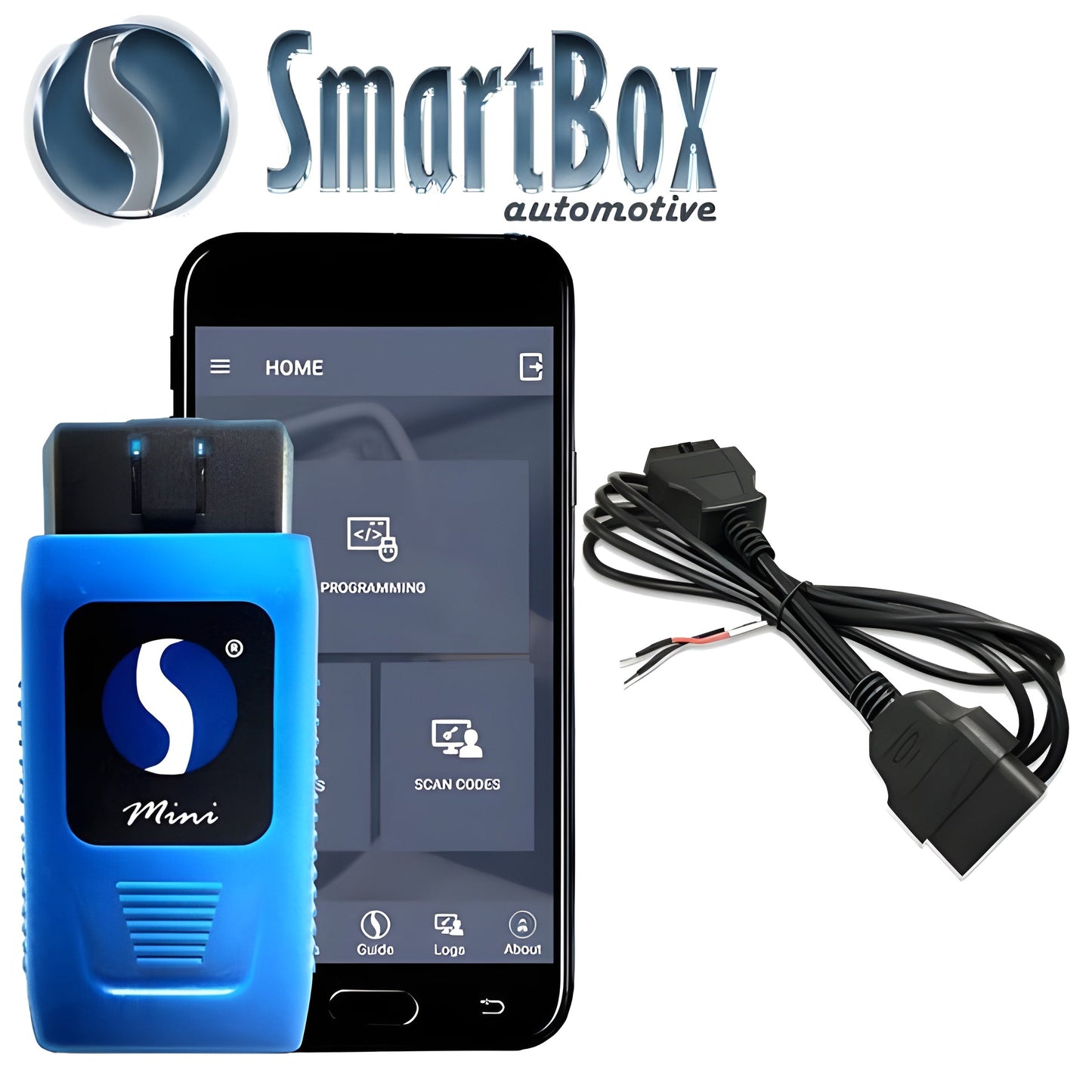 SmartBox -  Mini Key Programmer w/ 2018 Chrysler / Dodge / Jeep Security Bypass Cable (SB-SBOX-P-13) - SB-MINISMART-JP-CABLE