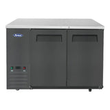 Atosa SBB48GRAUS2 48" Shallow Depth Double Solid Door Back Bar Cooler 11.5 Cu.Ft - SBB48GRAUS2
