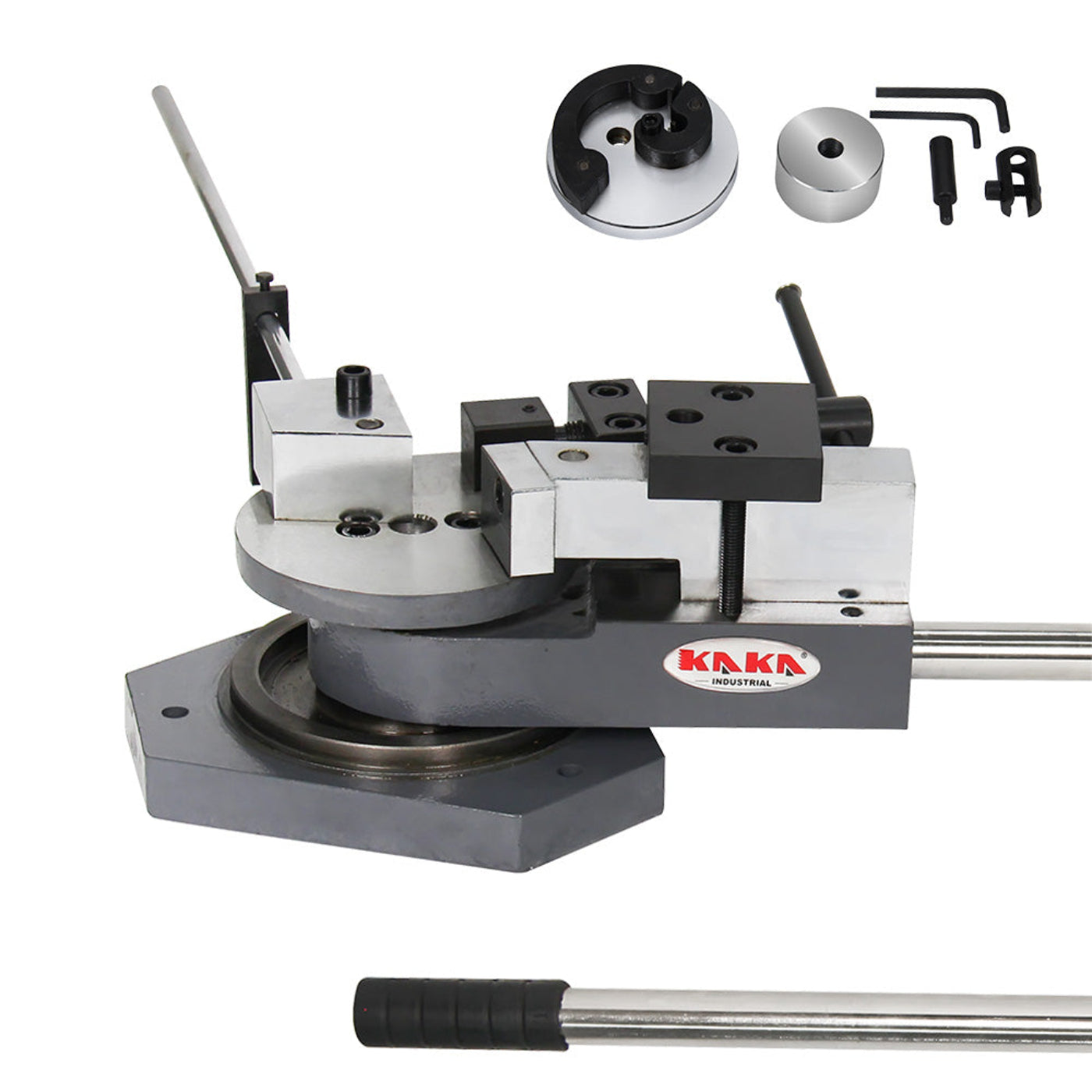KAKA Industrial SBG-40 Heavy-Duty Universal Bender, High Capacity Flat Bar, Square Bar and Round Bar Metal Bender, Combination of Scroll, Radius and Angle Bending, Metal Scroll Bender Metal Bender - 173203