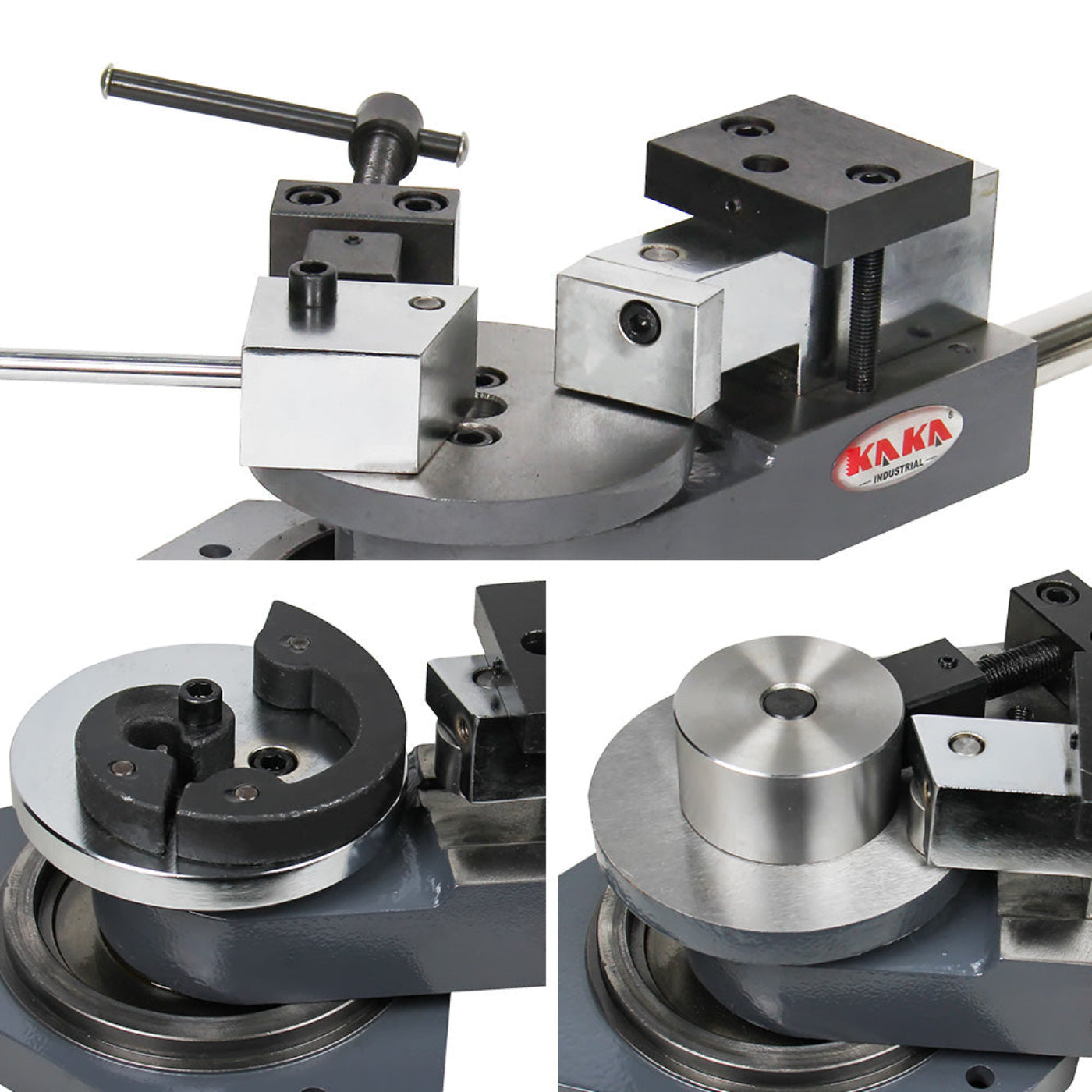 KAKA Industrial SBG-40 Heavy-Duty Universal Bender, High Capacity Flat Bar, Square Bar and Round Bar Metal Bender, Combination of Scroll, Radius and Angle Bending, Metal Scroll Bender Metal Bender - 173203