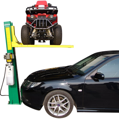 Tuxedo 2,000 lb Single Column Lawnmower Storage Lift - 110V Duro Included - SC-2K