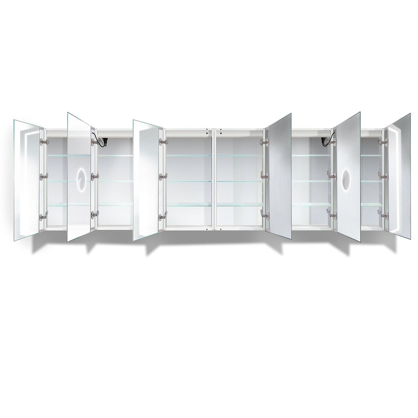 Krugg Svange 12036DLLLRRR 120 X 36 LED Medicine Cabinet w/Dimmer & Defogger SVANGE12036DLLLRRR