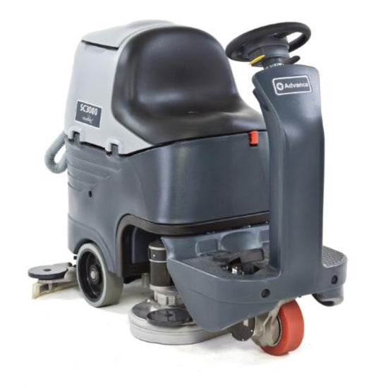 Advance SC3000, Floor Scrubber, 26", 21 Gallon, Battery, Disk, Ride On - 56381802