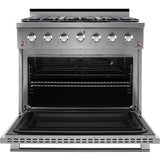 NXR 36 in. Natural Gas Range and Under Cabinet Range Hood Package, - SC3611RHBD