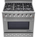 NXR 36 in. Natural Gas Range and Under Cabinet Range Hood Package, - SC3611EHBD