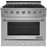 NXR 36 in. 5.5 cu.ft. Pro-Style Propane Gas Range with Convection Oven in Stainless Steel, - SC3611LP