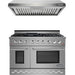 NXR 48 in. Natural Gas Range and Under Cabinet Range Hood Package, - SC4811EHBD