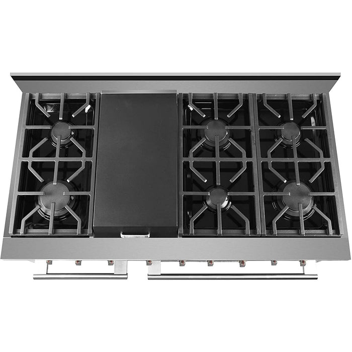 NXR 48 in. Natural Gas Range and Under Cabinet Range Hood Package, - SC4811RHBD