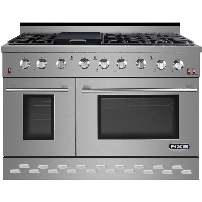 NXR 48 in. 7.2 cu.ft. Pro-Style Natural Gas Range with Convection Oven in Stainless Steel, - SC4811