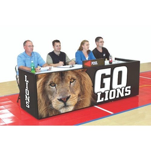Bison School Spirit Folding Padded Scorers Table with Graphics