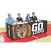 Bison School Spirit Folding Padded Scorers Table with Graphics
