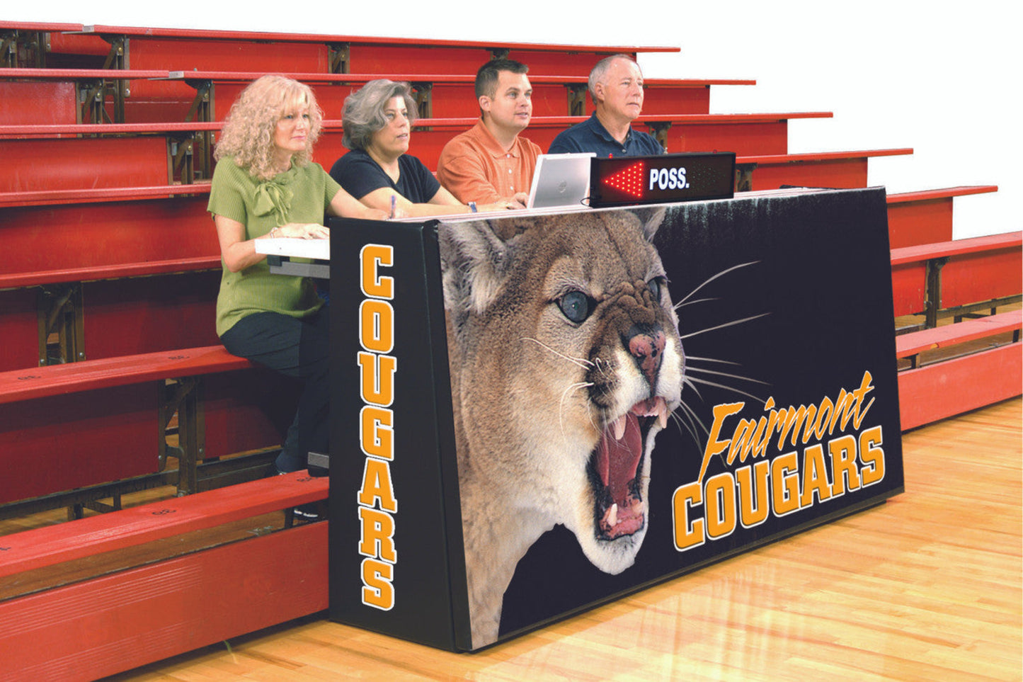 Bison  Sport Pride Space Saver Graphic Scorers Table - ST85BBI