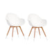 Midtown Concept Singapore Table & 8 Chamonix Arm Chairs - SINGAP_8CHAMARMWH