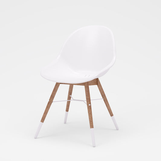 Midtown Concept Chamonix Side White Outdoor Dining Chair - 4PC - SC CHAMONIX SIDE PAR