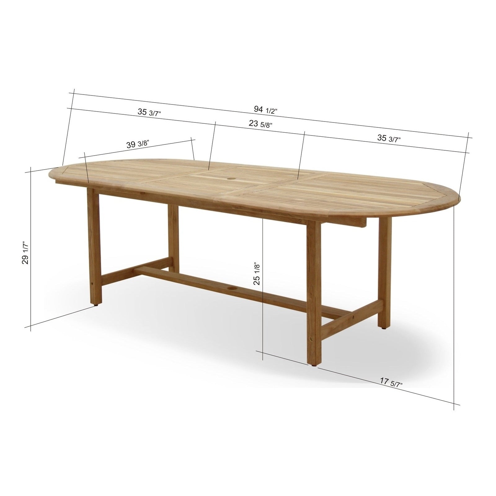 Midtown Concept Dian Oval Teak Table & 8 Oberon Grey Chairs With Cushions - DIANOVAL_8OBERONGREY