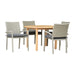 Midtown Concept Oldbury Round Table & 4 Liberty Armchair Grey With Grey Cushions - OLDBU_4LIBARMGRGR