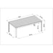 Midtown Concept Portals Rectangular Outdoor Dining Table - SC PORTALS_RECTABLE