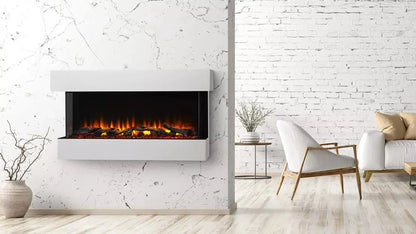 SimpliFire 43" Scion Trinity 3-Sided Linear Electric Fireplace - SF-SCT43-BK