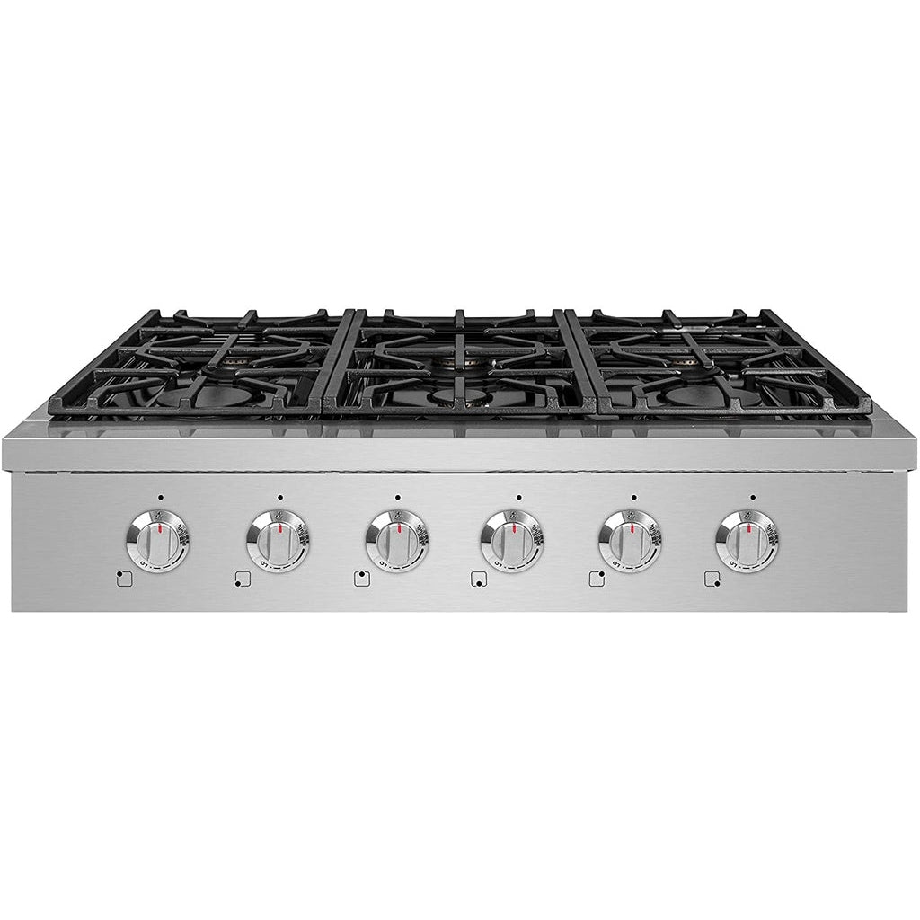 NXR 36" Natural Gas Cooktop & Under Cabinet Hood Bundle, Stainless Steel - SCT3611RHBD