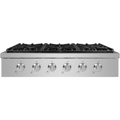 NXR 36" Natural Gas Cooktop & Under Cabinet Hood Bundle, Stainless Steel - SCT3611RHBD