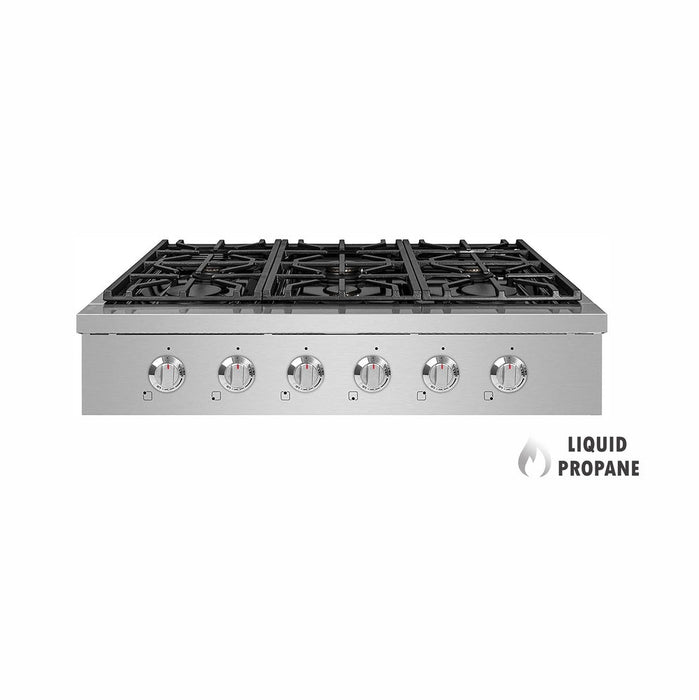 NXR 36" Pro-Style Propane Gas Cooktop, Stainless Steel - SCT3611LP