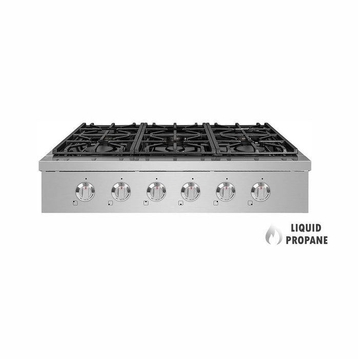 NXR 36" Pro-Style Natural Gas Cooktop, Stainless Steel - SCT3611