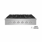 NXR 36" Pro-Style Propane Gas Cooktop, Stainless Steel - SCT3611LP