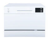 SPT Countertop Dishwasher with Delay Start & LED – White - SD-2225DW