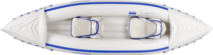 Sea Eagle 330 Inflatable Portable Sport Kayak Canoe 2 Person Pro Package With Paddles White Blue New - SE330K_P