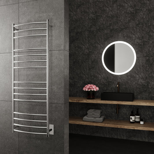 Paris Mirror Selene Wall Mounted Electric Towel Warmer in Chrome - SELECHR15