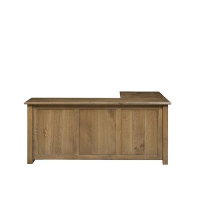 QW Amish Settlers L Shape Desk w/ Optional Hutch - 857W-SET-703-LD
