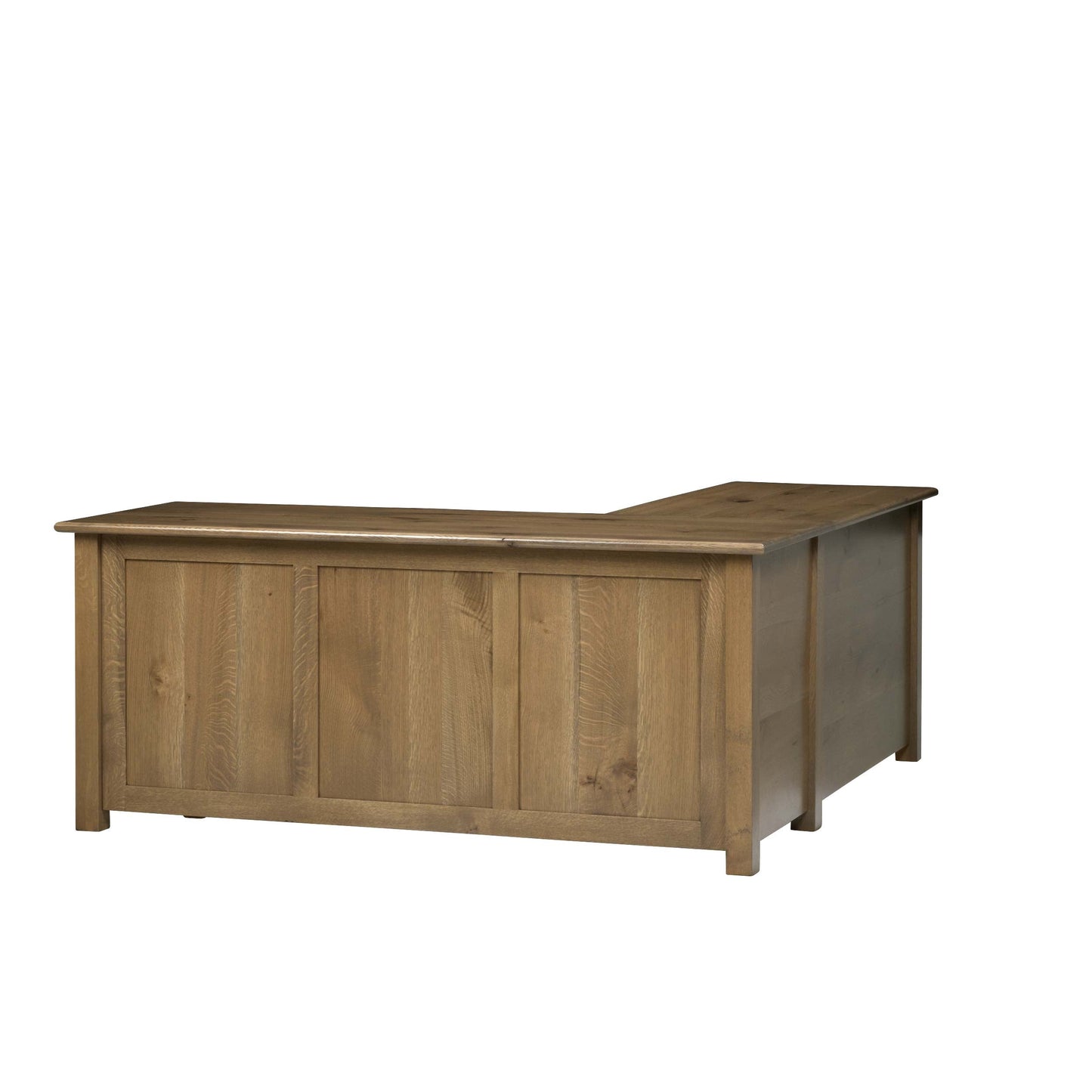 QW Amish Settlers L Shape Desk w/ Optional Hutch - 857W-SET-703-LD